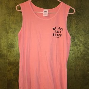 We Run This Beach Victoria's Secret PINK tank